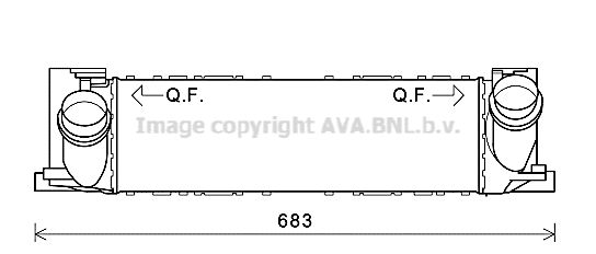 AVA QUALITY COOLING Интеркулер BW4468